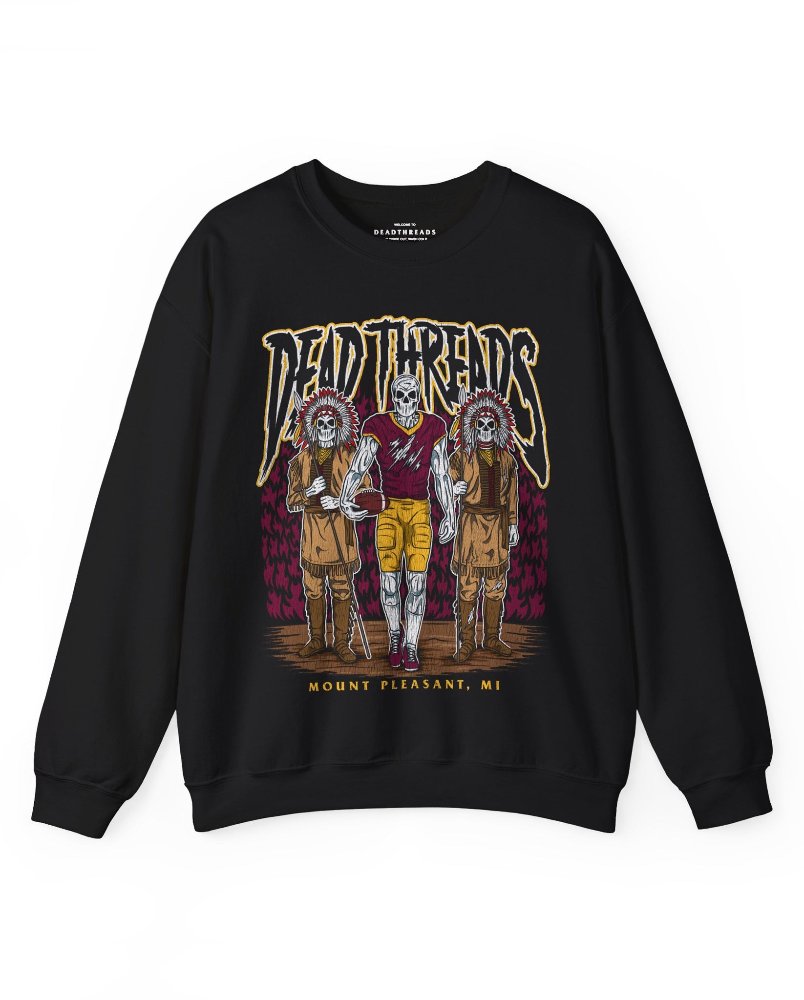 MOUNT PLEASANT FOOTBALL - CREWNECK SWEATSHIRT – Sweatshirt – Dead Threads Apparel