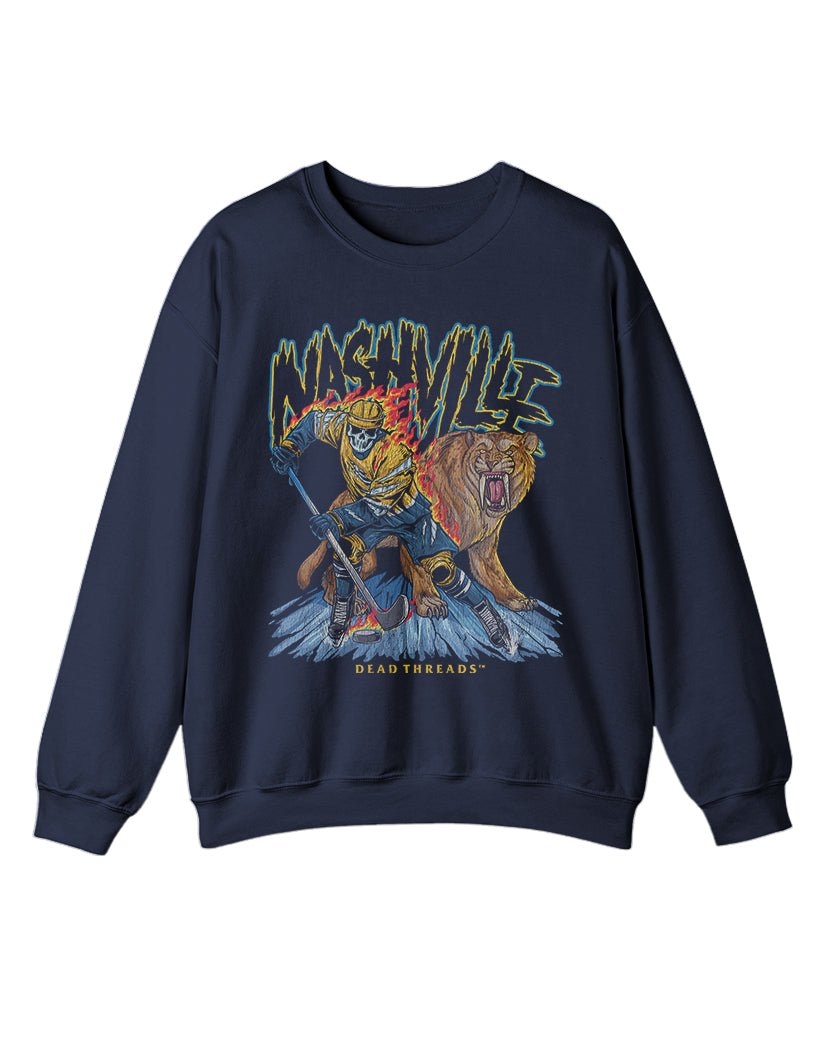 NASHVILLE HOCKEY CREWNECK SWEATSHIRT – Sweatshirt – Dead Threads Apparel
