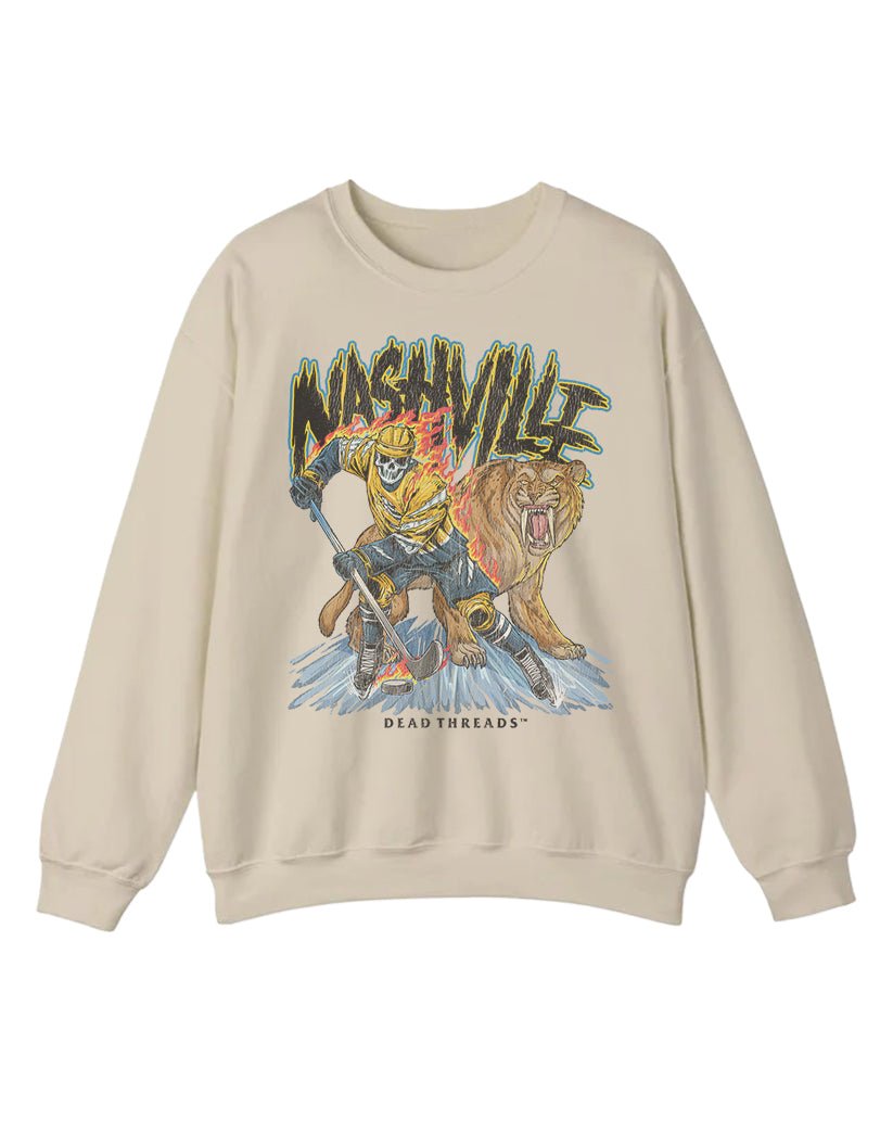 NASHVILLE HOCKEY CREWNECK SWEATSHIRT – Sweatshirt – Dead Threads Apparel
