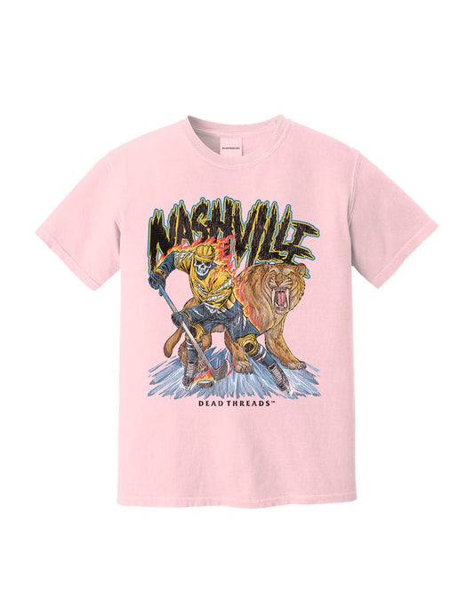 NASHVILLE HOCKEY - PINK – T-Shirt – Dead Threads Apparel