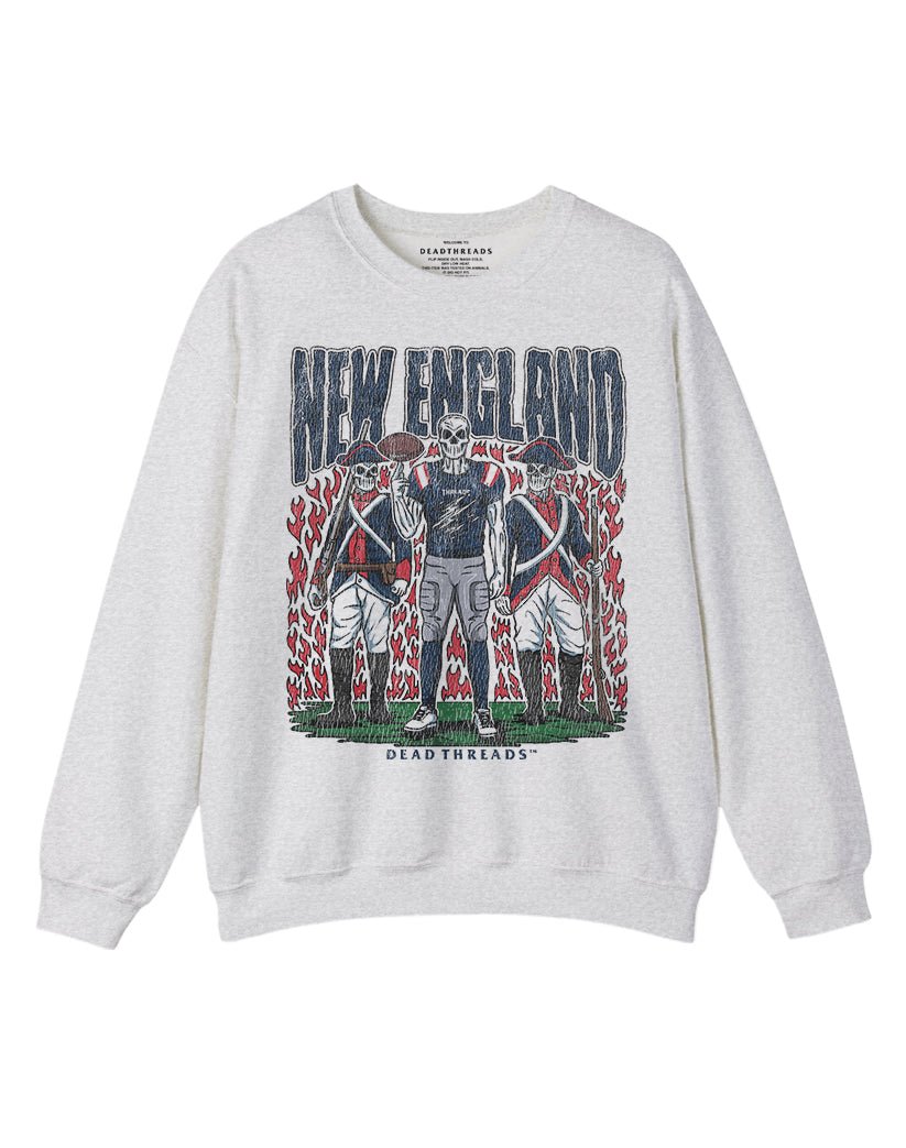 NEW ENGLAND FOOTBALL CREWNECK SWEATSHIRT – Sweatshirt – Dead Threads Apparel
