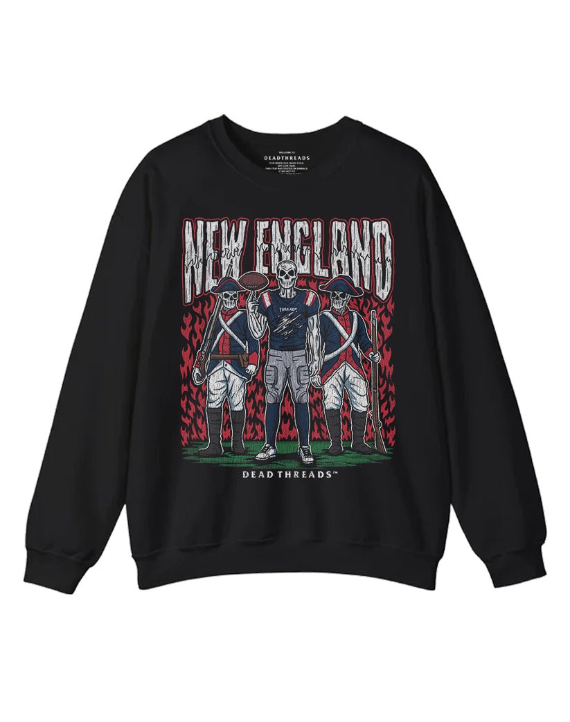 NEW ENGLAND FOOTBALL CREWNECK SWEATSHIRT – Sweatshirt – Dead Threads Apparel