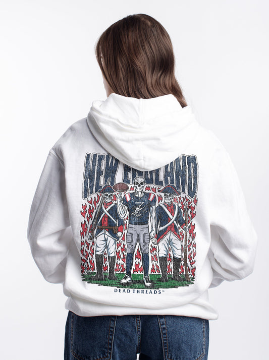 NEW ENGLAND FOOTBALL - “DT ESSENTIAL" HOODIE – Hoodie – Dead Threads Apparel