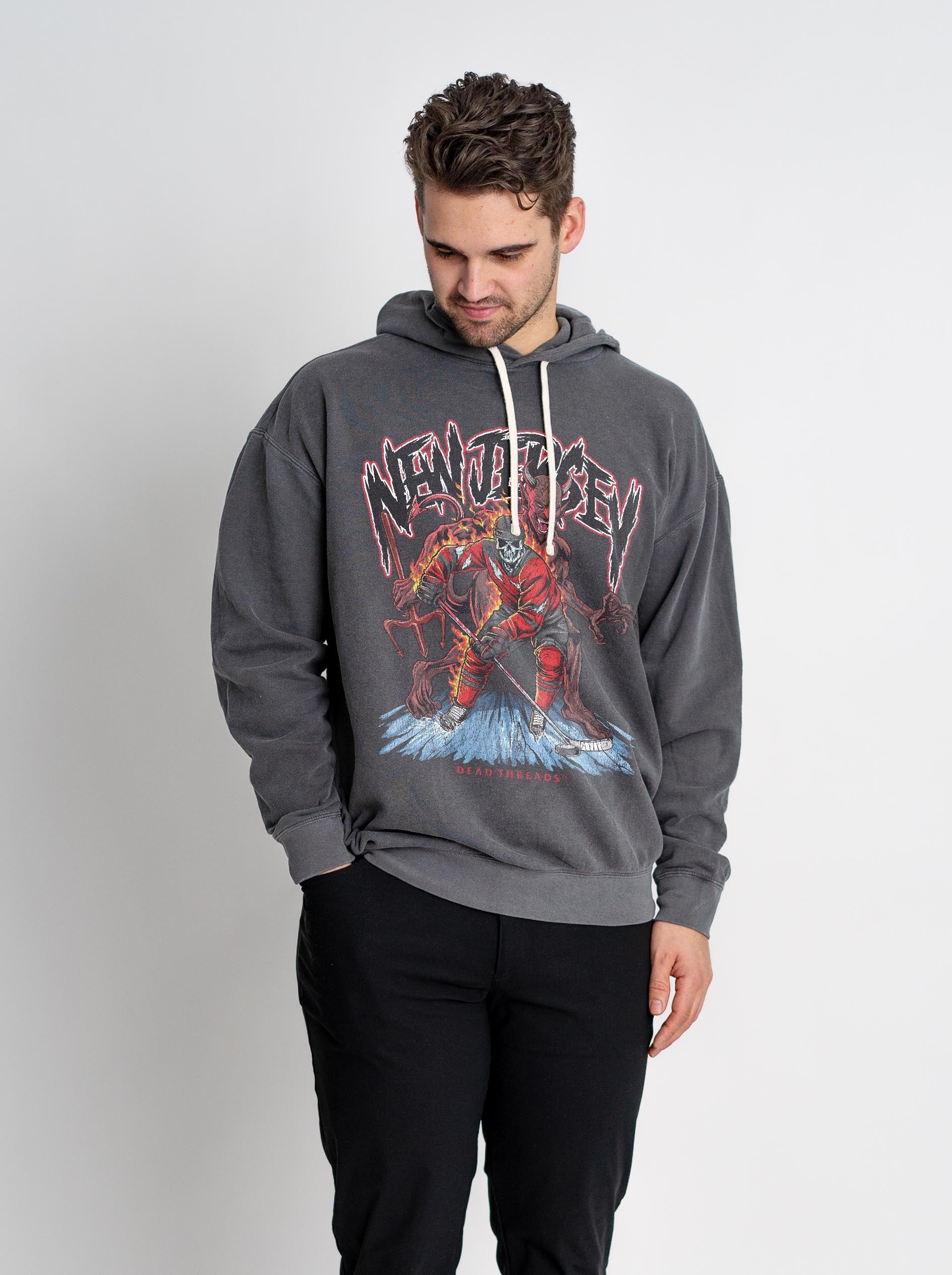 NEW JERSEY HOCKEY - LIGHTWEIGHT HOODIE – Lightweight – Dead Threads Apparel