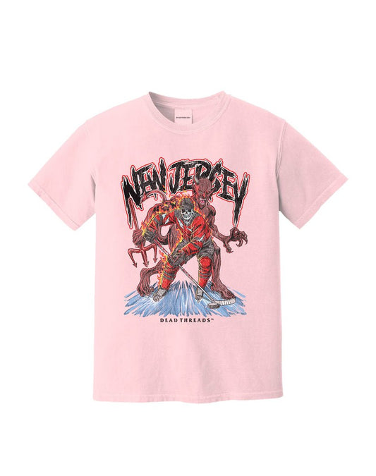 NEW JERSEY HOCKEY - PINK – T-Shirt – Dead Threads Apparel