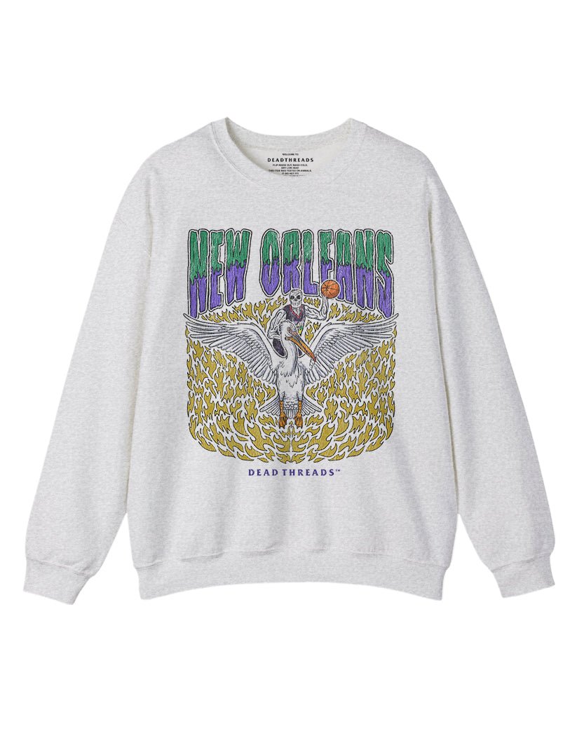 NEW ORLEANS BASKETBALL CREWNECK SWEATSHIRT – Sweatshirt – Dead Threads Apparel