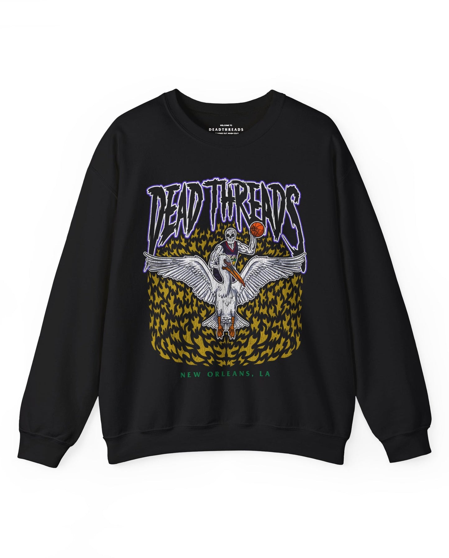 NEW ORLEANS BASKETBALL - CREWNECK SWEATSHIRT – Sweatshirt – Dead Threads Apparel