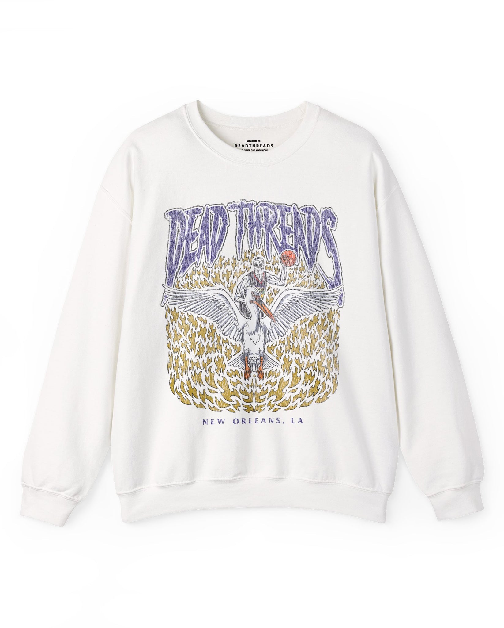 NEW ORLEANS BASKETBALL - CREWNECK SWEATSHIRT – Sweatshirt – Dead Threads Apparel