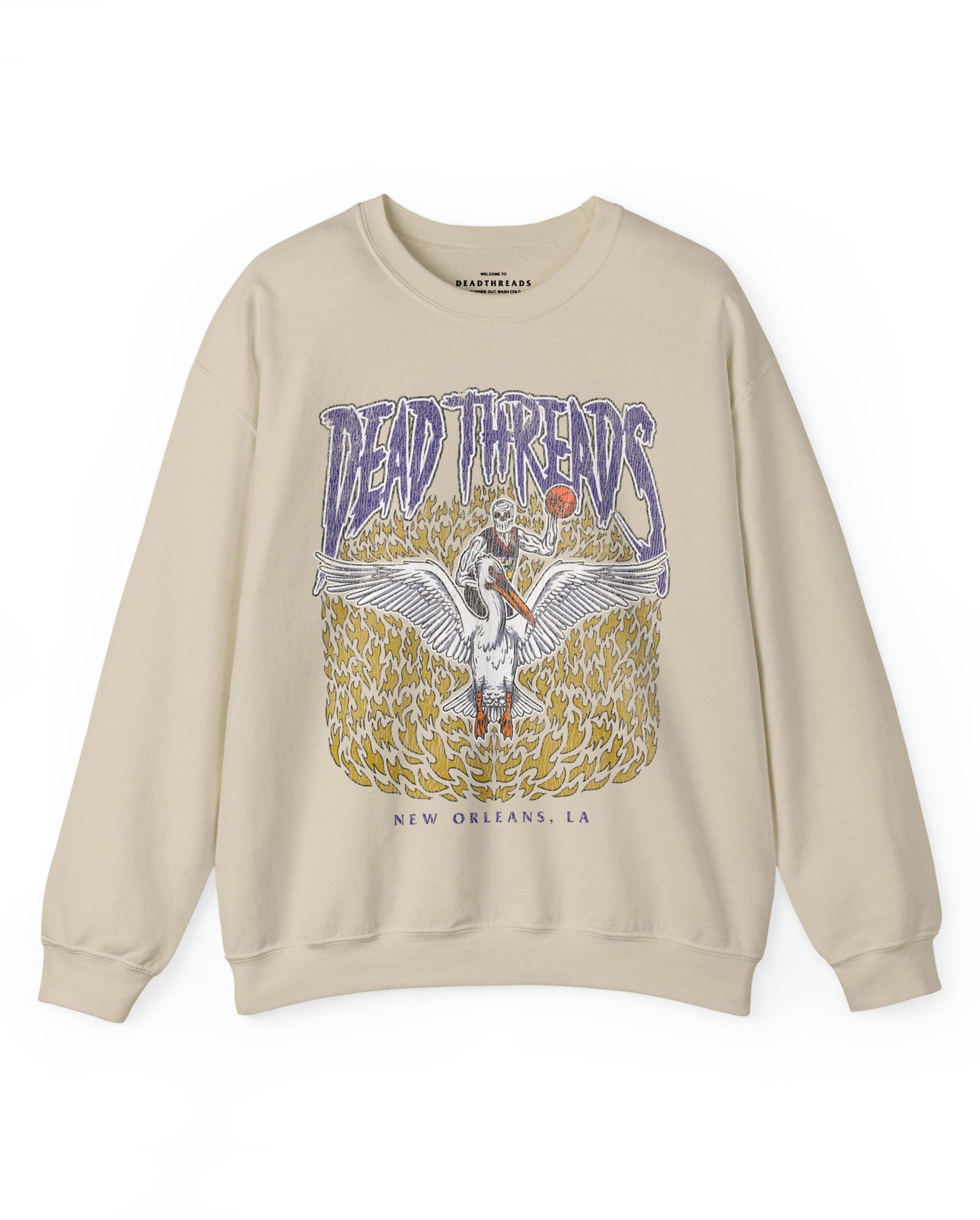 NEW ORLEANS BASKETBALL - CREWNECK SWEATSHIRT – Sweatshirt – Dead Threads Apparel