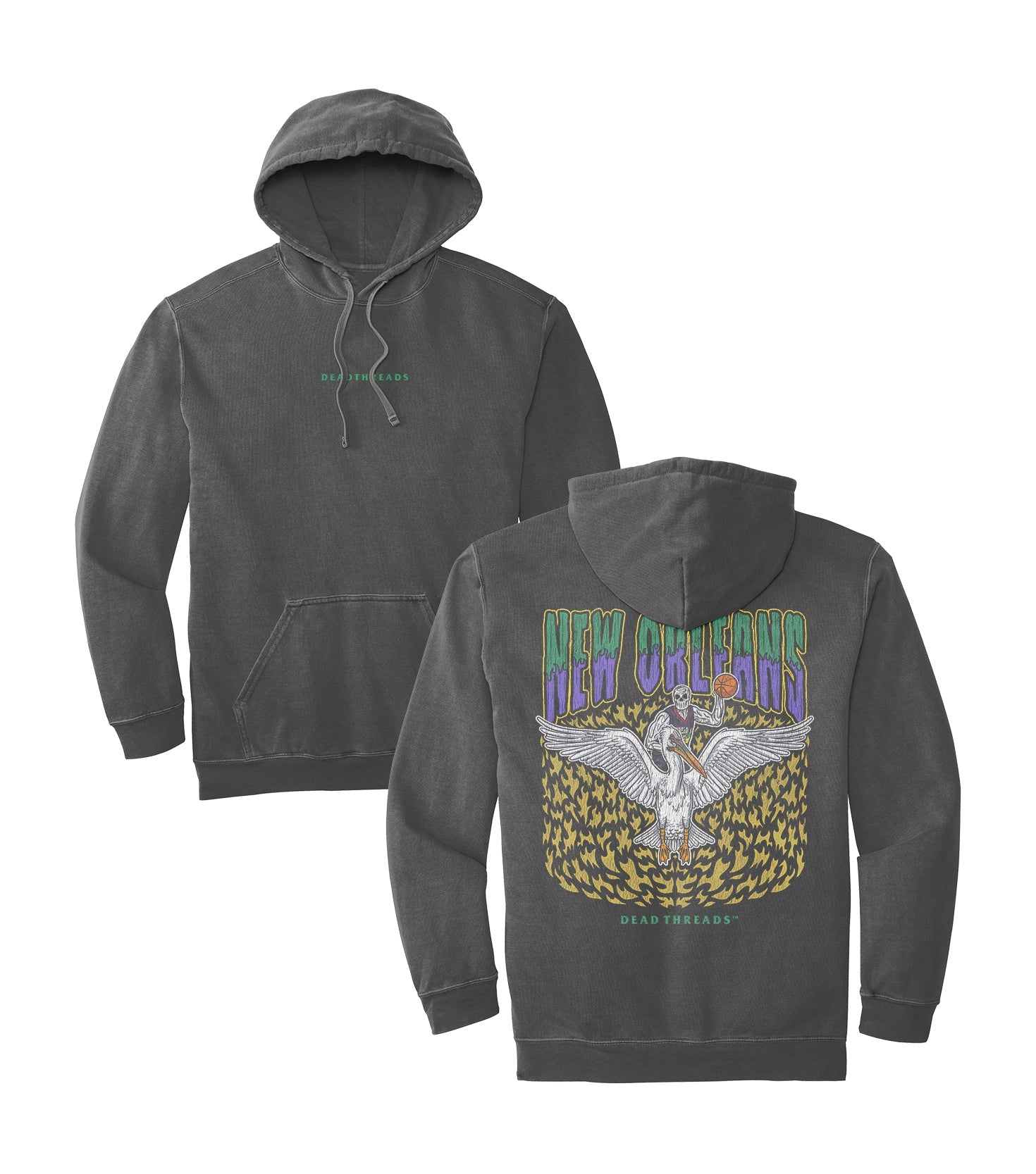 NEW ORLEANS BASKETBALL - “DT ESSENTIAL" HOODIE – Hoodie – Dead Threads Apparel