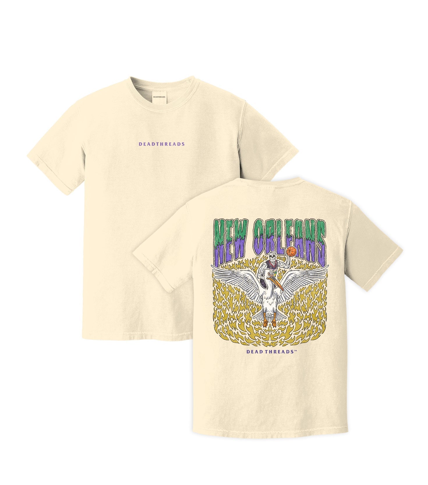 NEW ORLEANS BASKETBALL - “DT ESSENTIAL" PREMIUM T - SHIRT – T-Shirt – Dead Threads Apparel