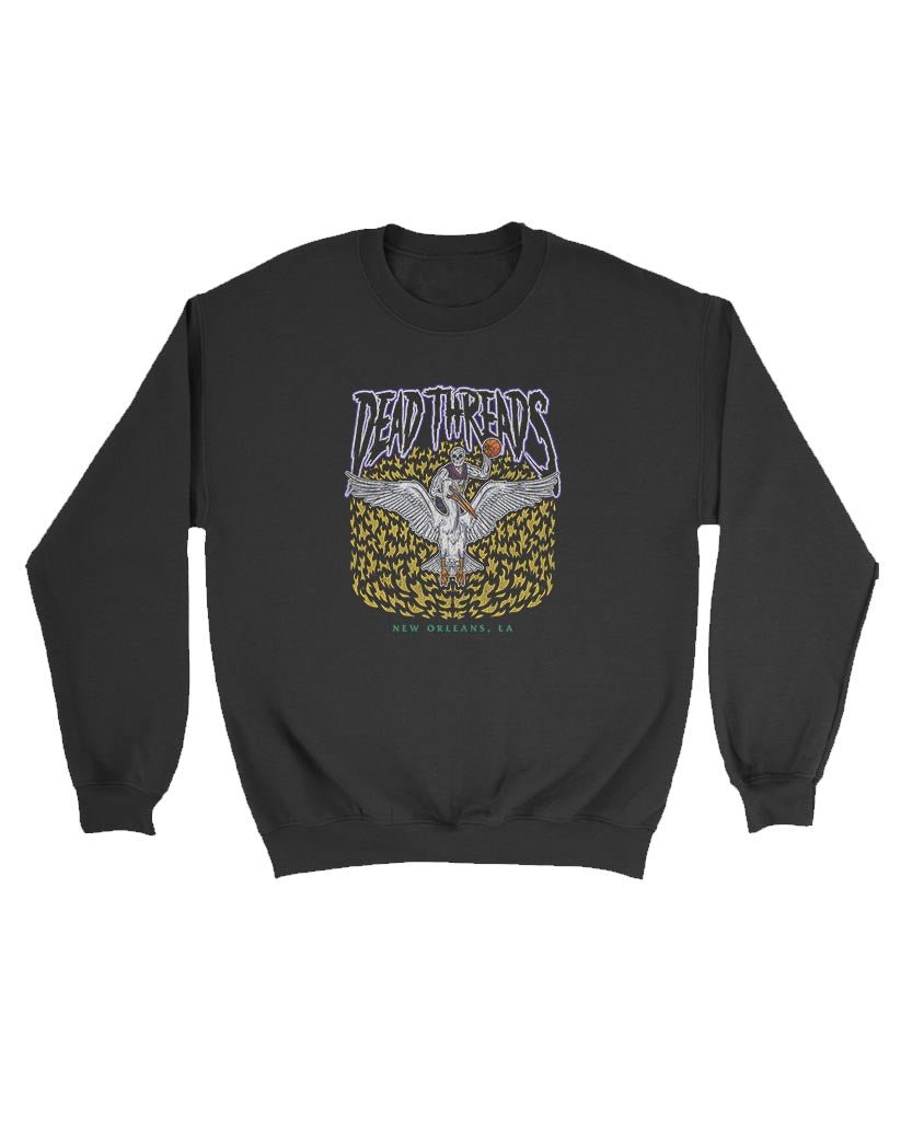 NEW ORLEANS BASKETBALL - KIDS CREWNECK SWEATSHIRT – Kids clothes – Dead Threads Apparel
