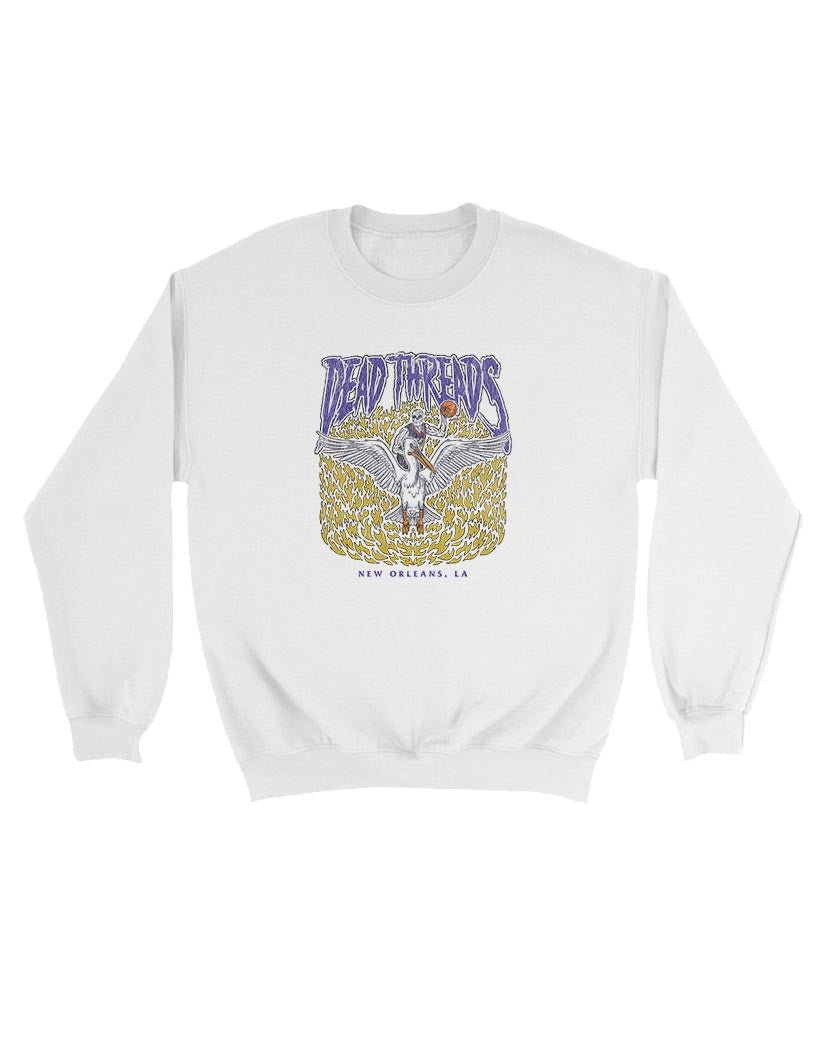 NEW ORLEANS BASKETBALL - KIDS CREWNECK SWEATSHIRT – Kids clothes – Dead Threads Apparel