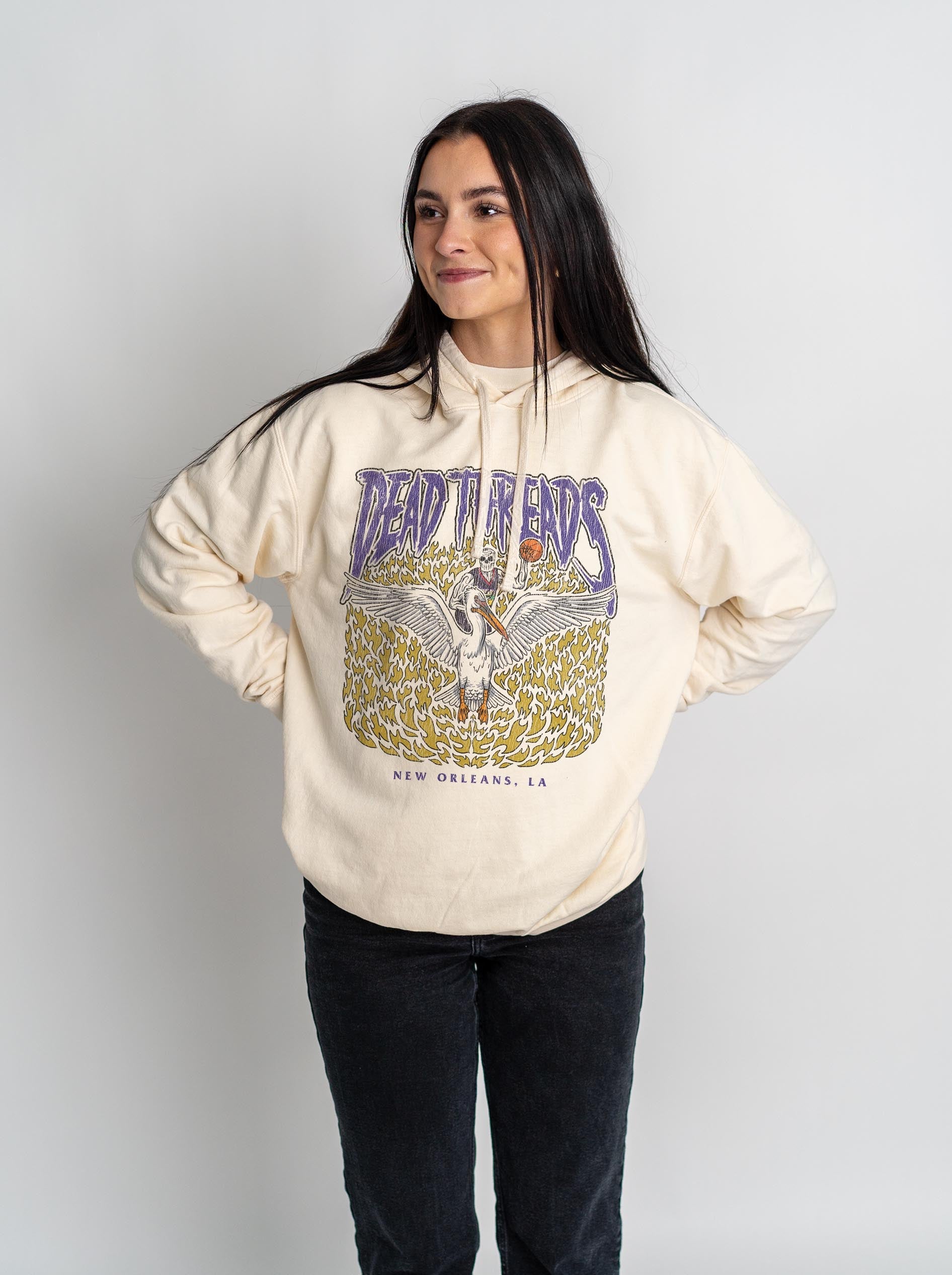 NEW ORLEANS BASKETBALL - LIGHTWEIGHT HOODIE – Lightweight – Dead Threads Apparel