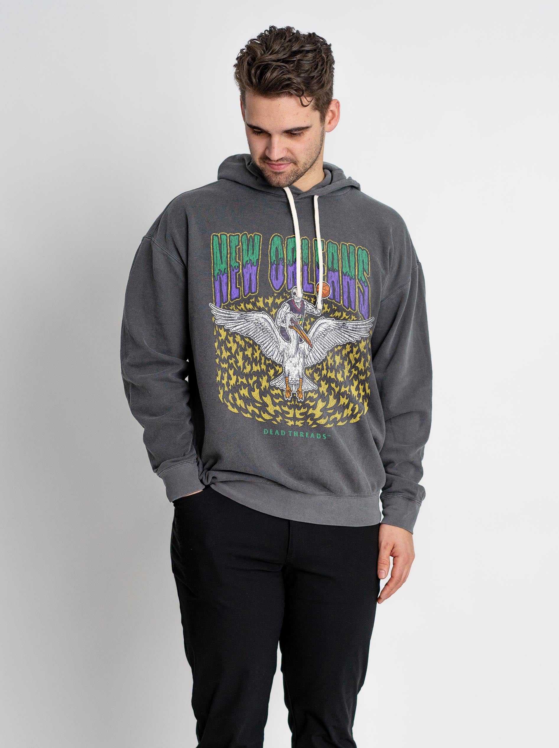 NEW ORLEANS BASKETBALL - LIGHTWEIGHT HOODIE – Lightweight – Dead Threads Apparel