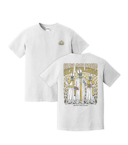 NEW ORLEANS FOOTBALL - “3 SKULL” PREMIUM T - SHIRT – T-Shirt – Dead Threads Apparel