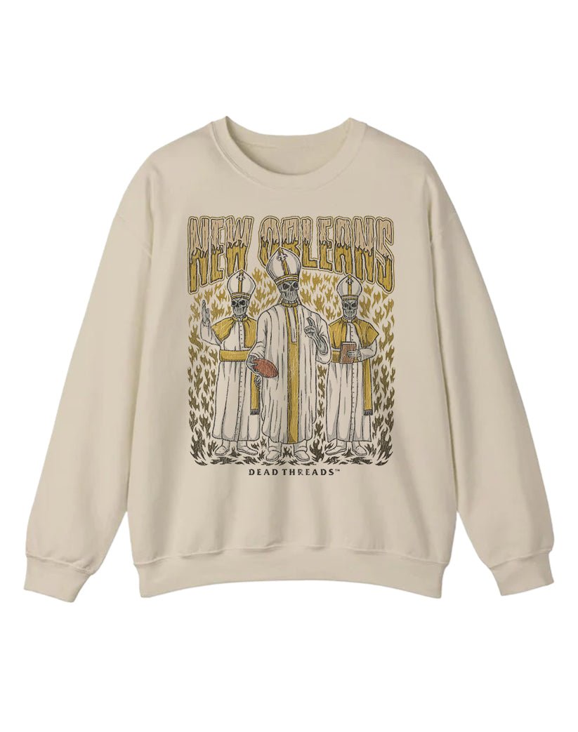 NEW ORLEANS FOOTBALL CREWNECK SWEATSHIRT – Sweatshirt – Dead Threads Apparel