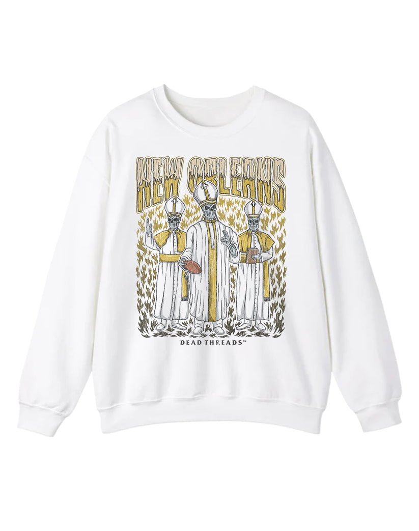 NEW ORLEANS FOOTBALL CREWNECK SWEATSHIRT – Sweatshirt – Dead Threads Apparel