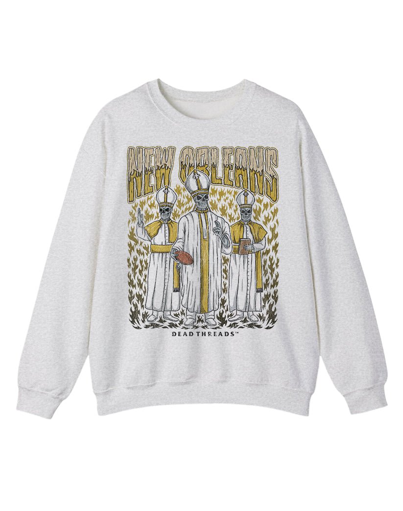 NEW ORLEANS FOOTBALL CREWNECK SWEATSHIRT – Sweatshirt – Dead Threads Apparel