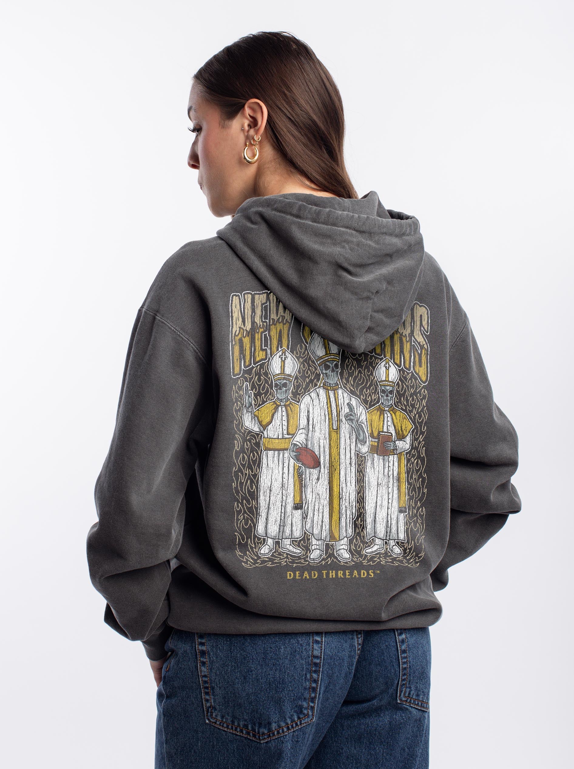 NEW ORLEANS FOOTBALL - “DT ESSENTIAL" HOODIE – Hoodie – Dead Threads Apparel