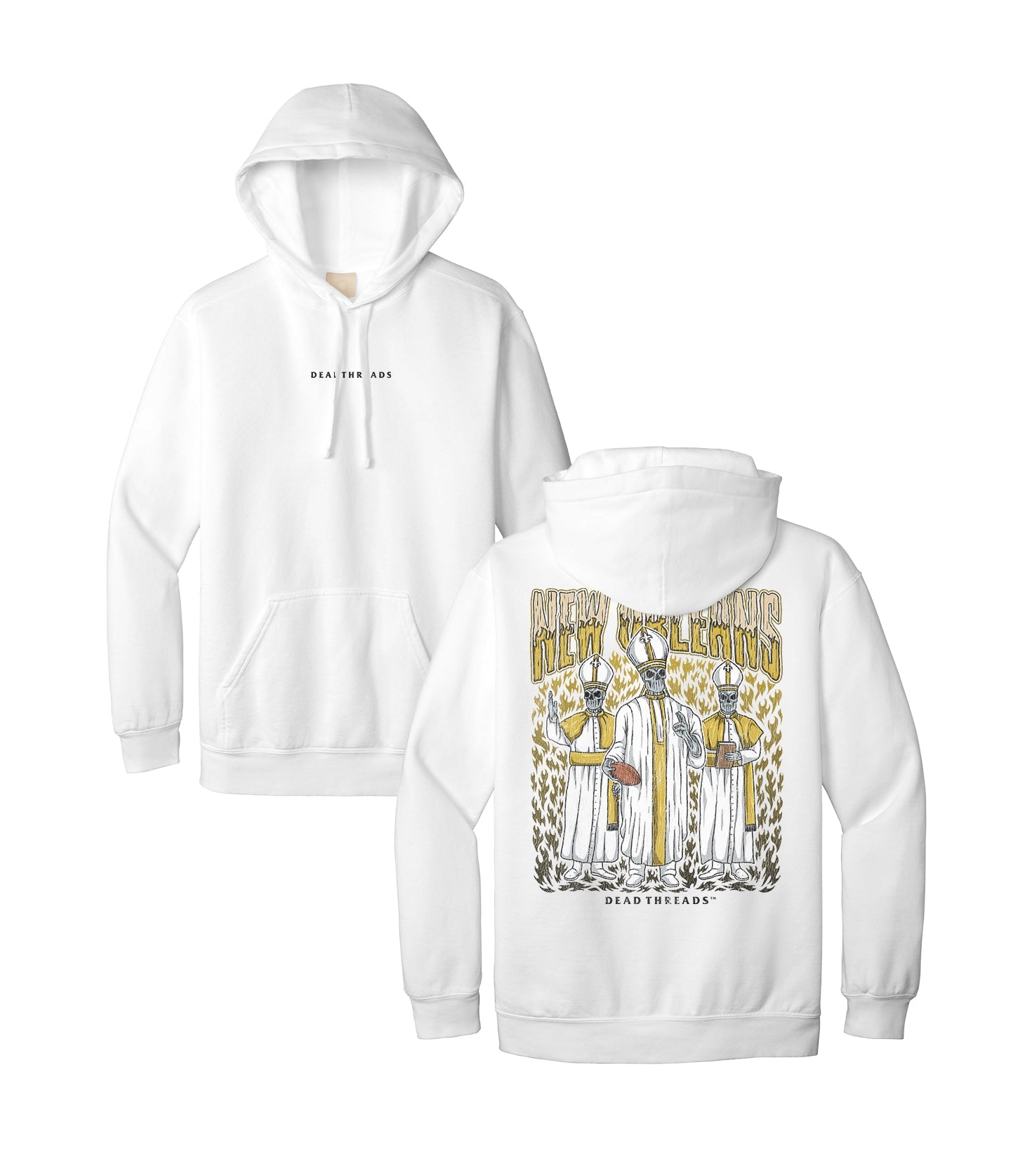 NEW ORLEANS FOOTBALL - “DT ESSENTIAL" HOODIE – Hoodie – Dead Threads Apparel