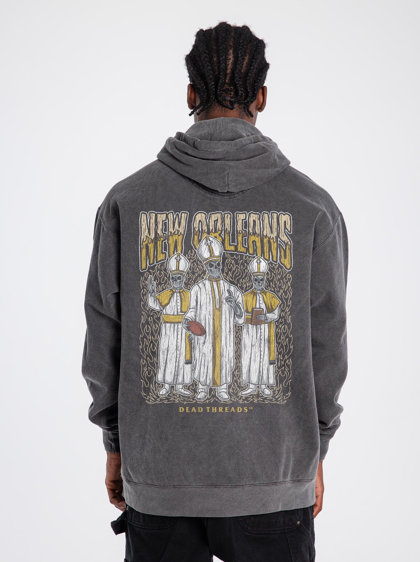 NEW ORLEANS FOOTBALL - “DT ESSENTIAL" HOODIE – Hoodie – Dead Threads Apparel