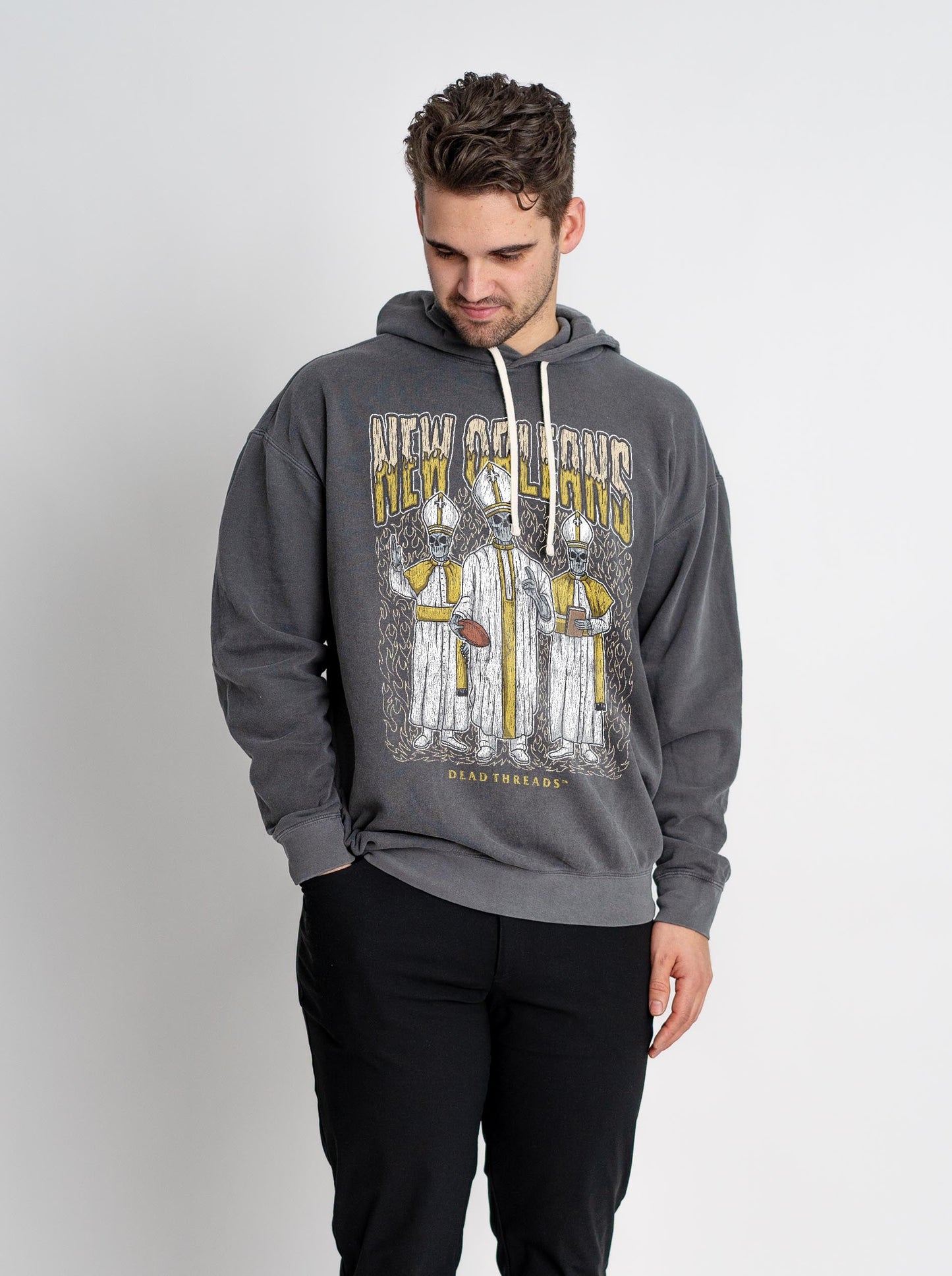 NEW ORLEANS FOOTBALL - LIGHTWEIGHT HOODIE – Lightweight – Dead Threads Apparel