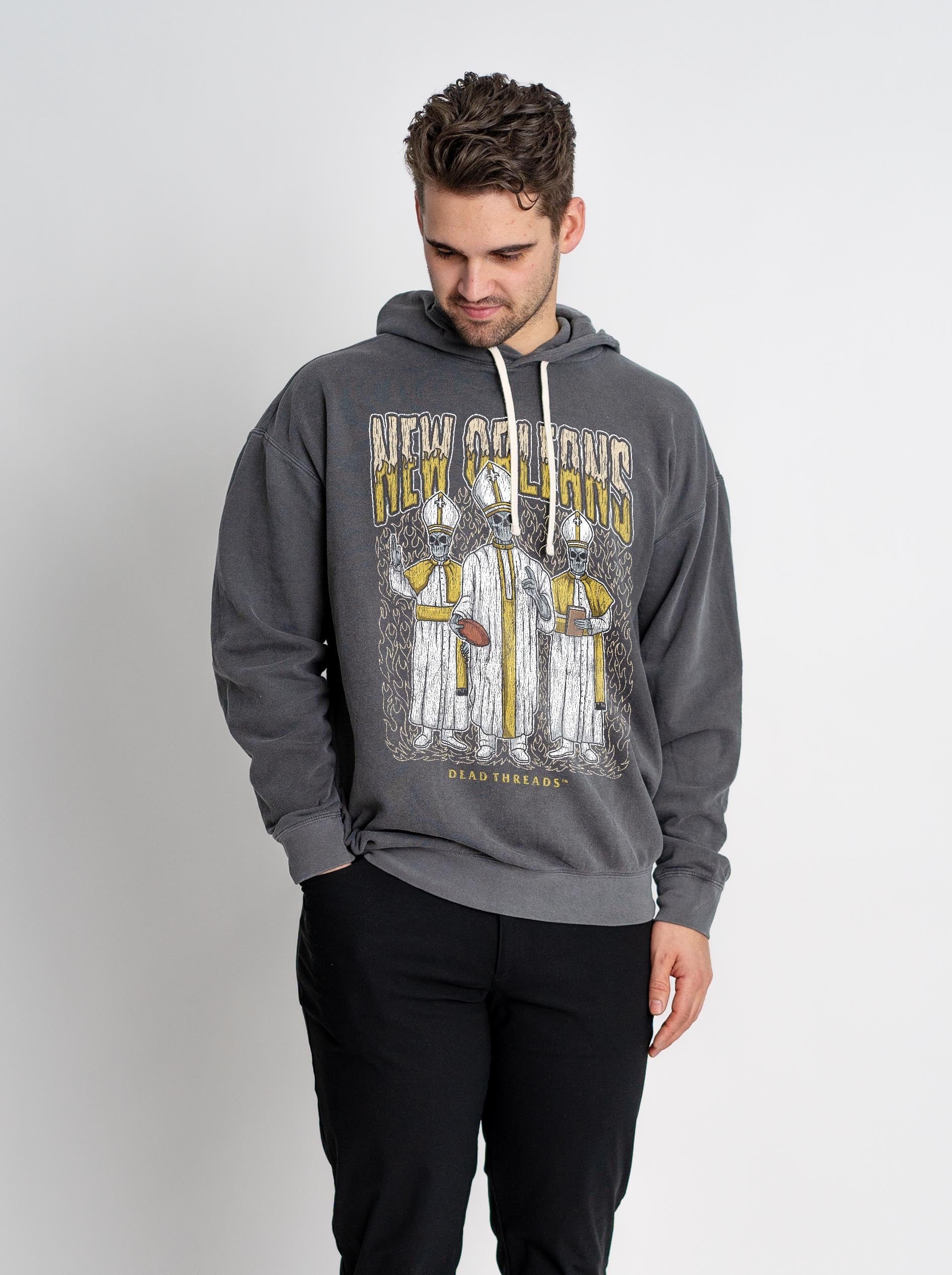 NEW ORLEANS FOOTBALL - LIGHTWEIGHT HOODIE – Lightweight – Dead Threads Apparel