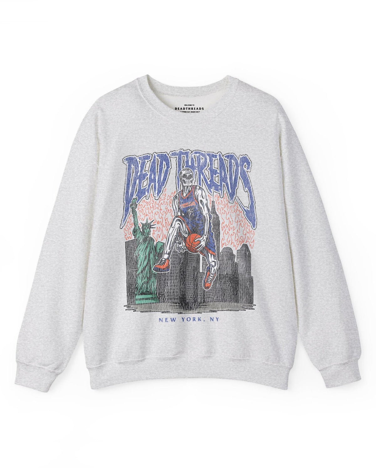 NEW YORK BASKETBALL - CREWNECK SWEATSHIRT – Sweatshirt – Dead Threads Apparel