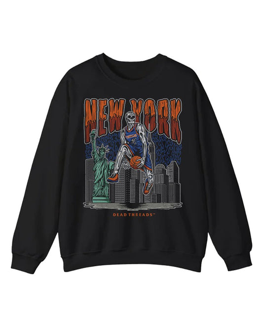 NEW YORK BASKETBALL CREWNECK SWEATSHIRT – Sweatshirt – Dead Threads Apparel
