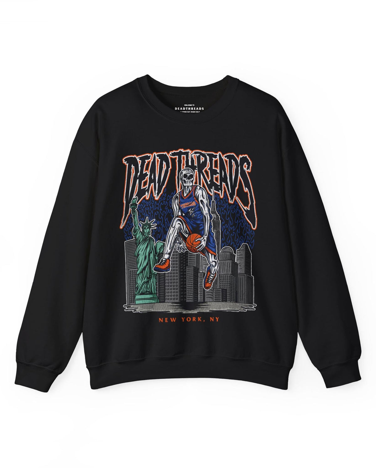 NEW YORK BASKETBALL - CREWNECK SWEATSHIRT – Sweatshirt – Dead Threads Apparel