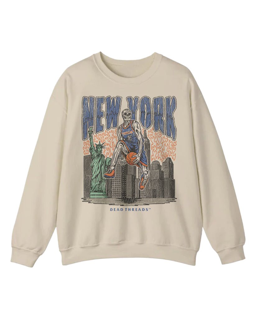 NEW YORK BASKETBALL CREWNECK SWEATSHIRT – Sweatshirt – Dead Threads Apparel
