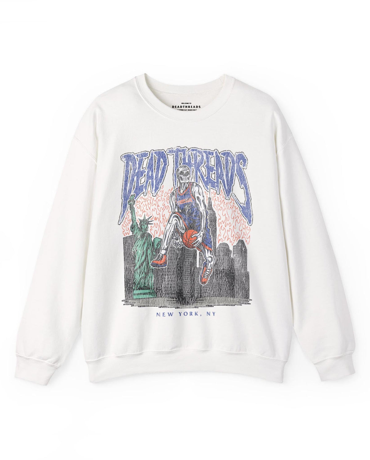 NEW YORK BASKETBALL - CREWNECK SWEATSHIRT – Sweatshirt – Dead Threads Apparel