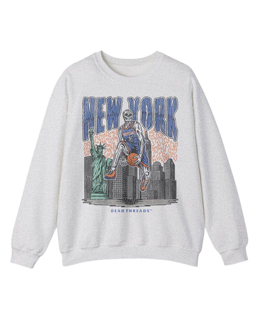 NEW YORK BASKETBALL CREWNECK SWEATSHIRT – Sweatshirt – Dead Threads Apparel