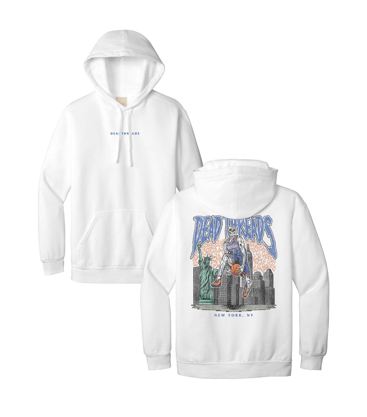 NEW YORK BASKETBALL - “DT ESSENTIAL" HOODIE – Hoodie – Dead Threads Apparel