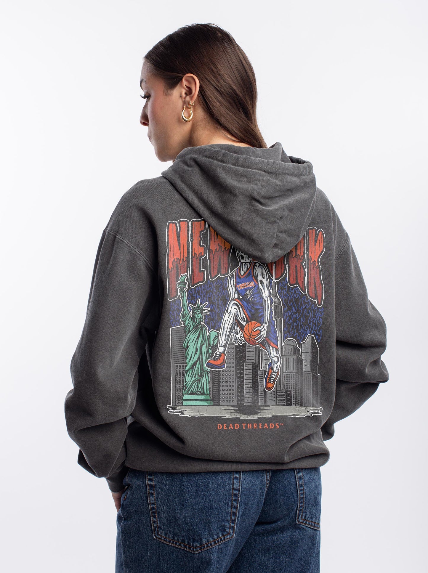 NEW YORK BASKETBALL - “DT ESSENTIAL" HOODIE – Hoodie – Dead Threads Apparel