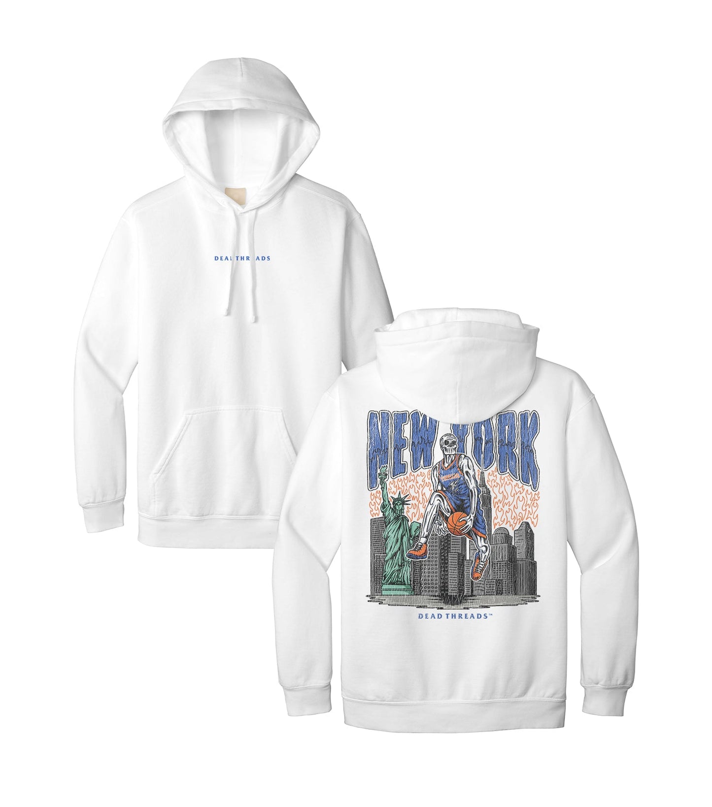 NEW YORK BASKETBALL - “DT ESSENTIAL" HOODIE – Hoodie – Dead Threads Apparel