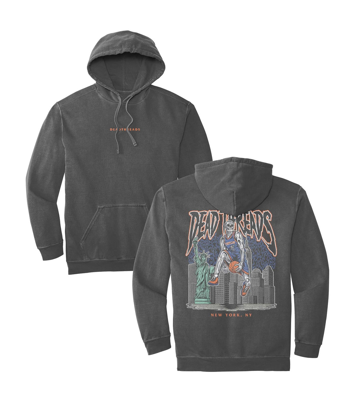 NEW YORK BASKETBALL - “DT ESSENTIAL" HOODIE – Hoodie – Dead Threads Apparel