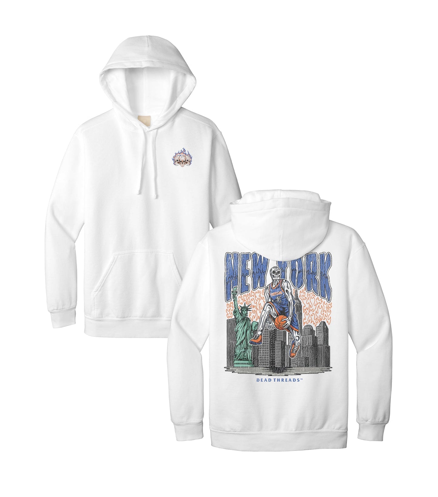 NEW YORK BASKETBALL - HOODIE – Hoodie – Dead Threads Apparel
