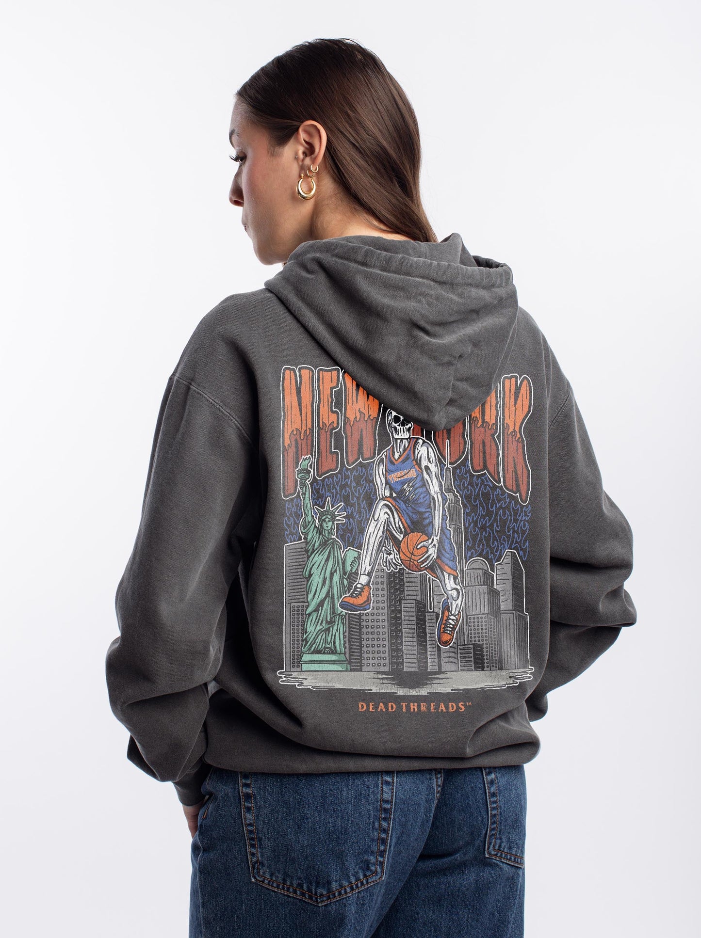 NEW YORK BASKETBALL - HOODIE – Hoodie – Dead Threads Apparel