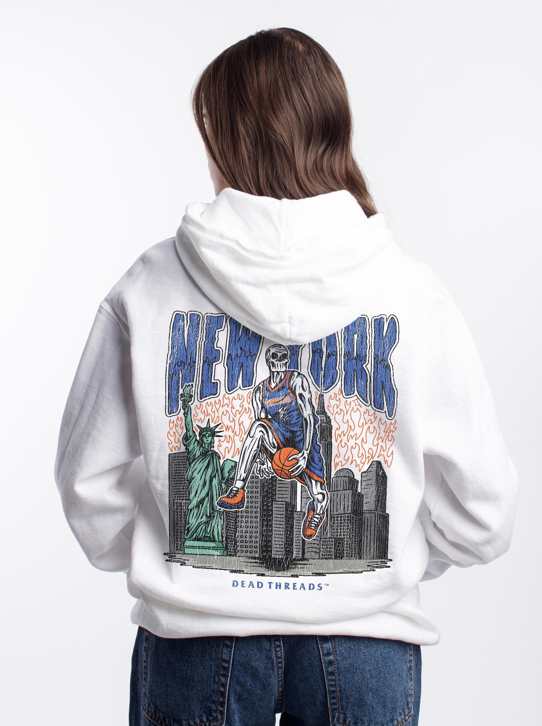 NEW YORK BASKETBALL - HOODIE – Hoodie – Dead Threads Apparel