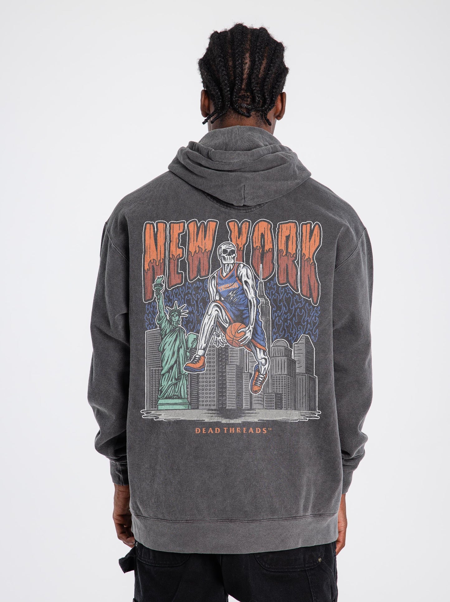 NEW YORK BASKETBALL - HOODIE – Hoodie – Dead Threads Apparel