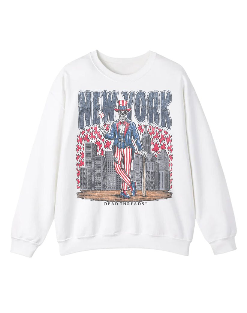 NEW YORK "BRONX" BASEBALL CREWNECK SWEATSHIRT – Sweatshirt – Dead Threads Apparel