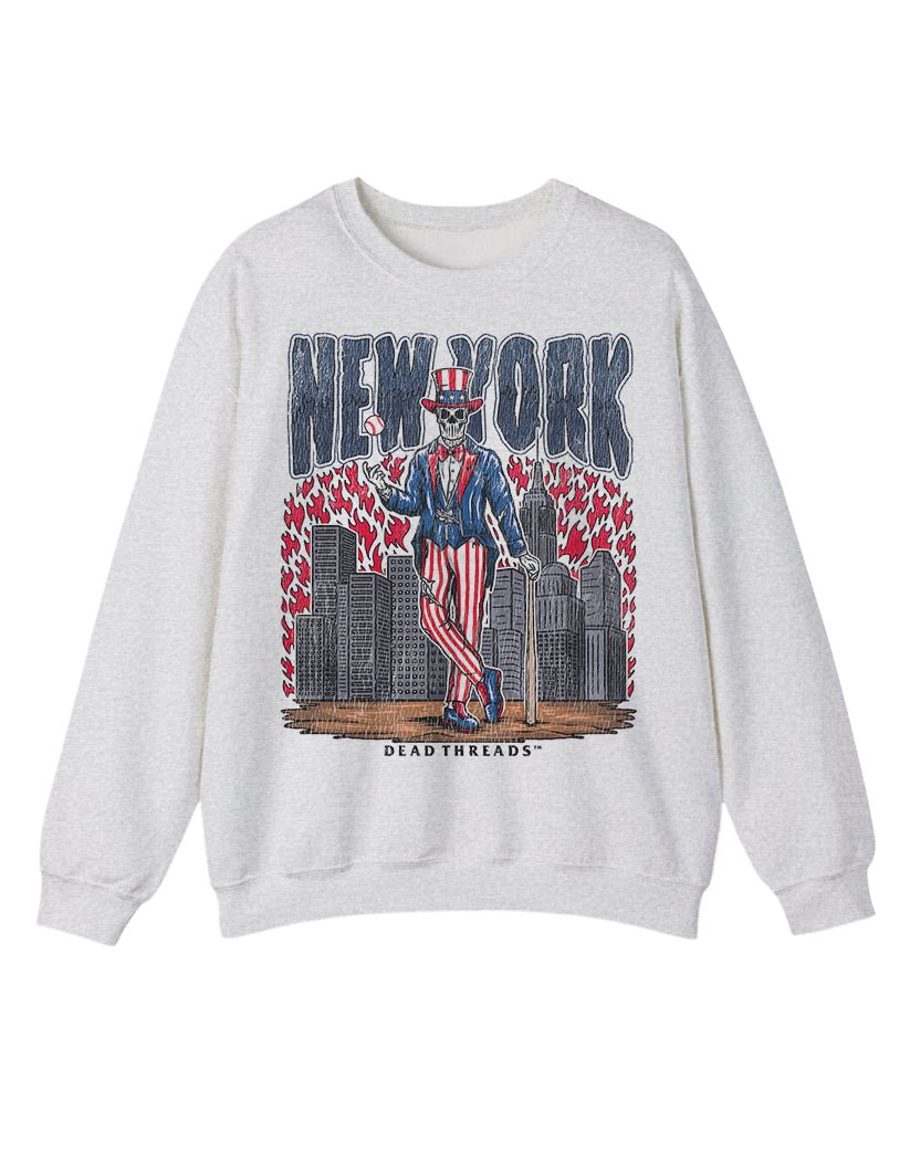 NEW YORK "BRONX" BASEBALL CREWNECK SWEATSHIRT – Sweatshirt – Dead Threads Apparel