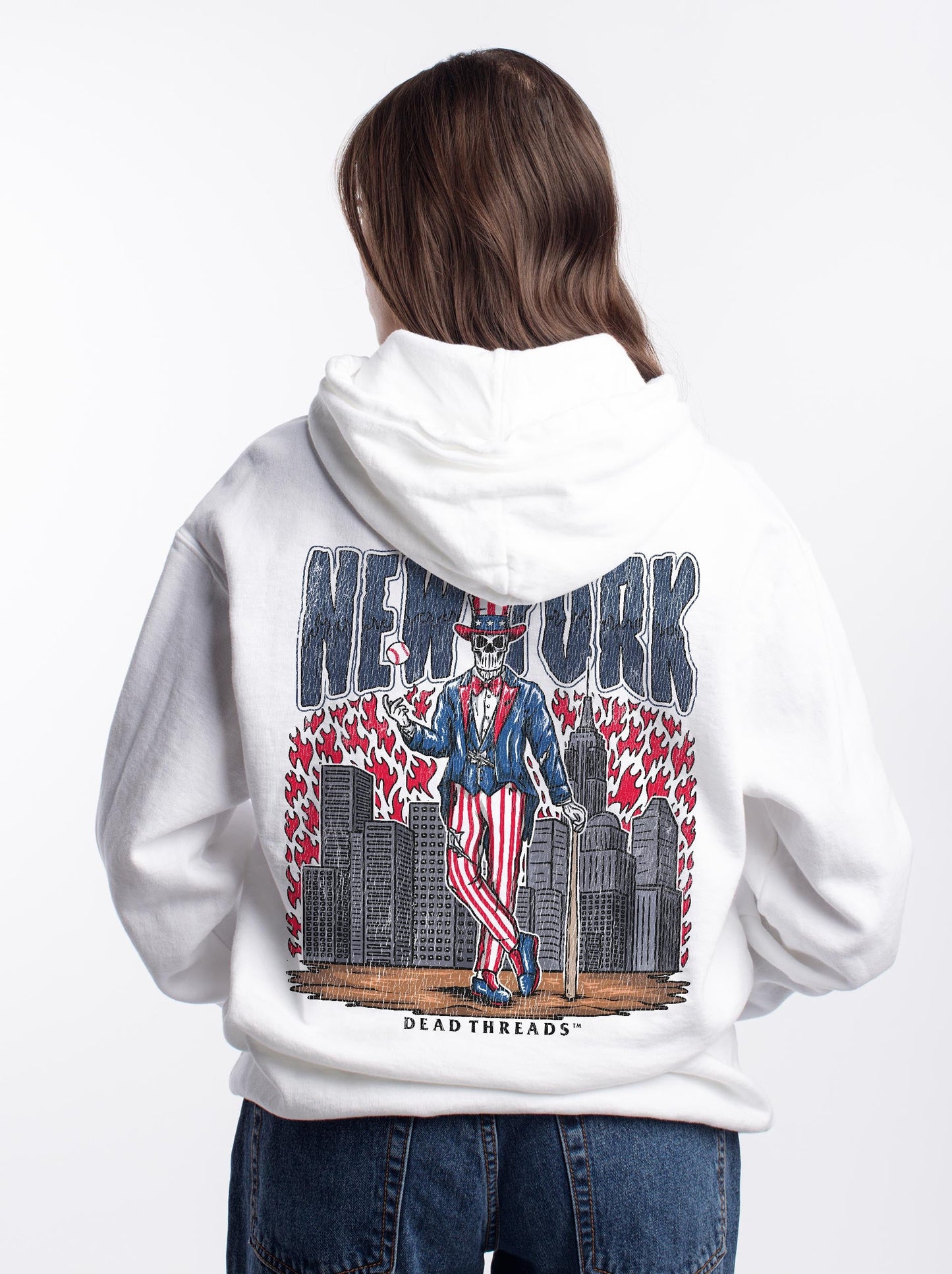 NEW YORK "BRONX" BASEBALL - “DT ESSENTIAL" HOODIE – Hoodie – Dead Threads Apparel