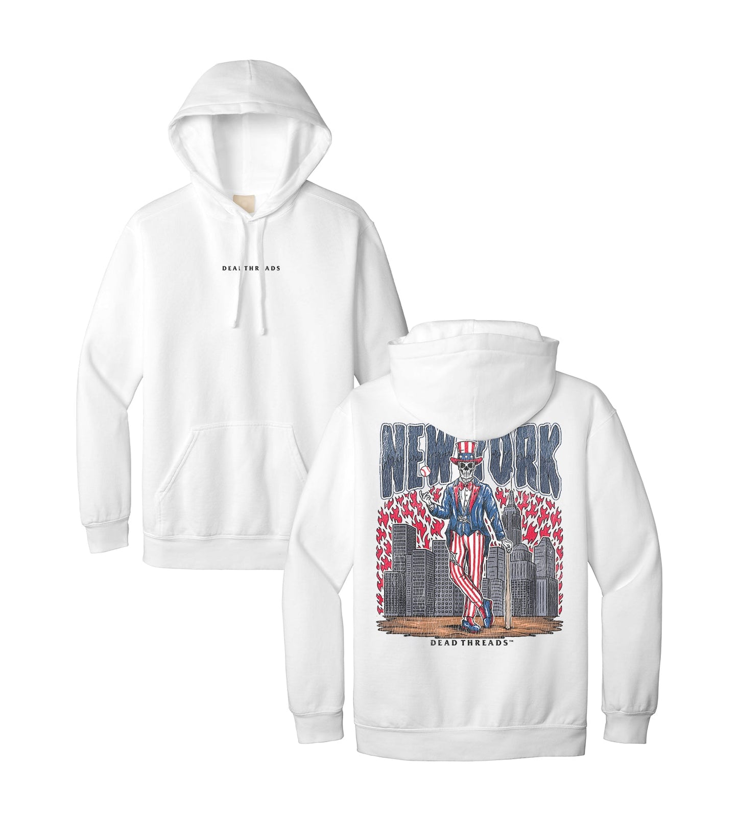 NEW YORK "BRONX" BASEBALL - “DT ESSENTIAL" HOODIE – Hoodie – Dead Threads Apparel