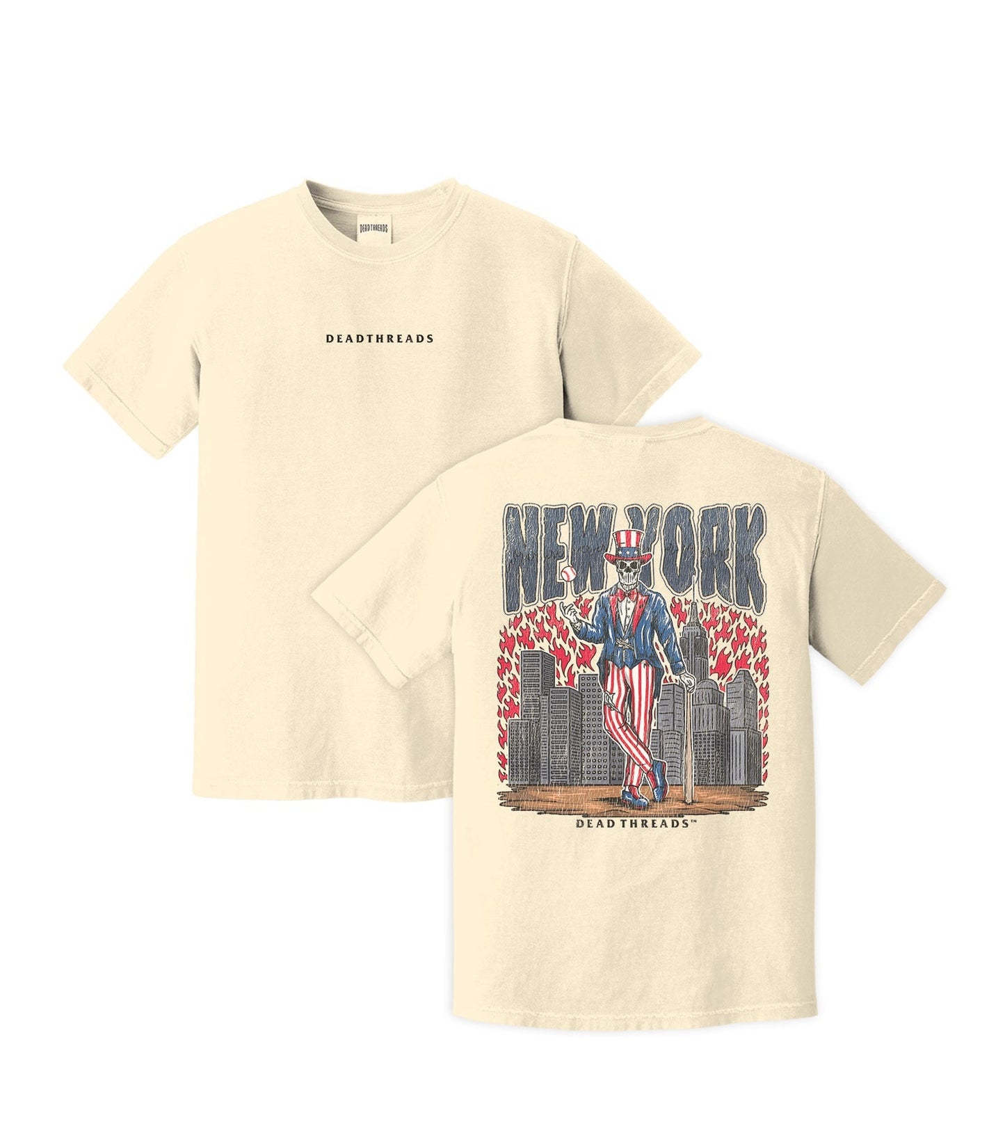 NEW YORK "BRONX" BASEBALL - “DT ESSENTIAL" PREMIUM SHIRT – T-Shirt – Dead Threads Apparel