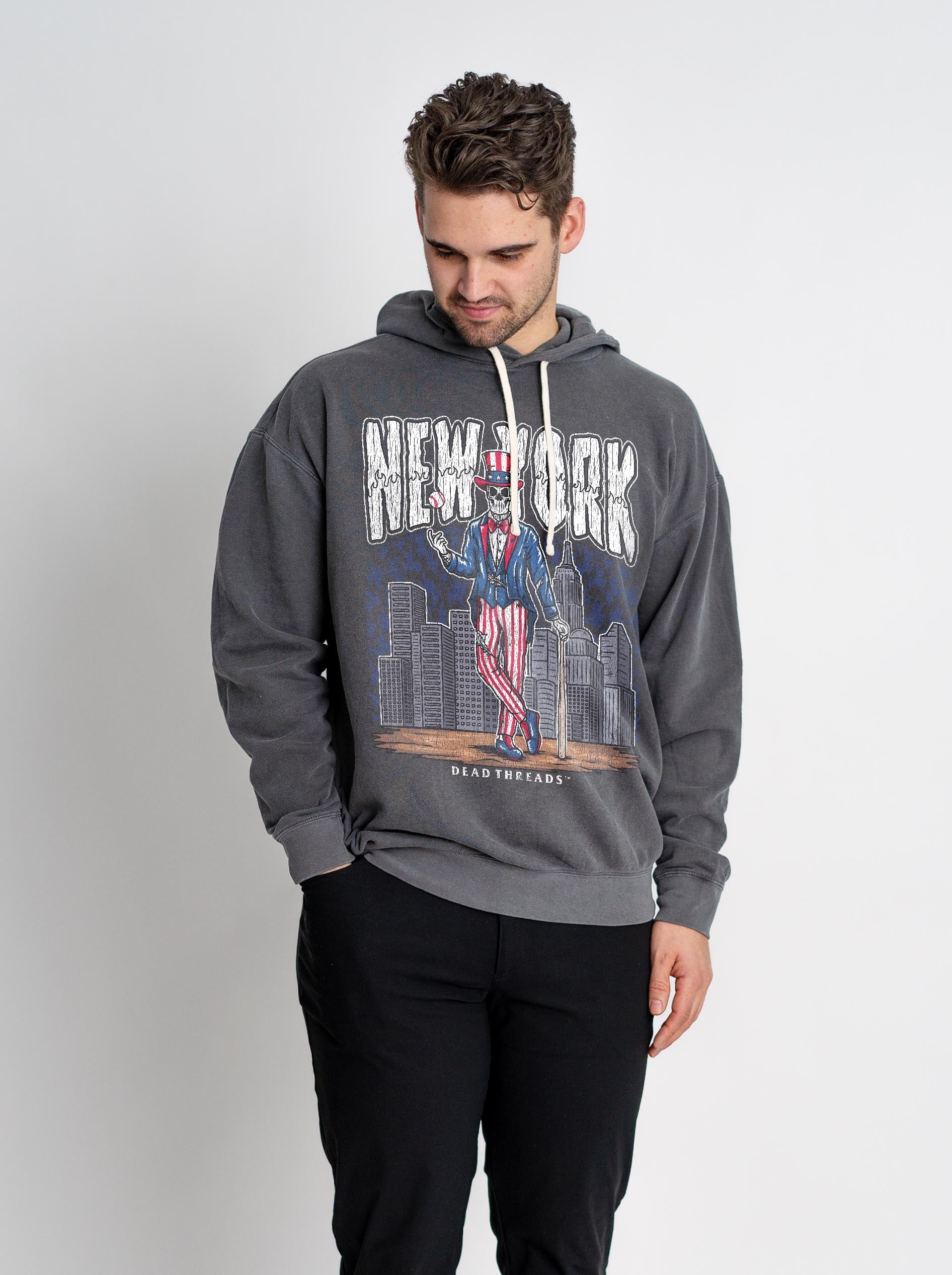 NEW YORK "BRONX" BASEBALL - LIGHTWEIGHT HOODIE – Lightweight – Dead Threads Apparel