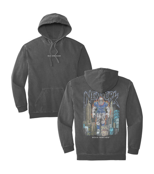 NEW YORK FOOTBALL BLUE - “DT ESSENTIAL" HOODIE – Hoodie – Dead Threads Apparel