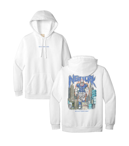 NEW YORK FOOTBALL BLUE - “DT ESSENTIAL" HOODIE – Hoodie – Dead Threads Apparel